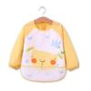 Baby Cute Cotton Bibs Waterproof  Cartoon Baby Long Sleeve Burp Choth Infant Eating Children Drawing Apron Baby Self Feeding Bib
