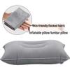 Portable Inflatable Travel Pillow: Foldable Lumbar Support for Car and Airplane