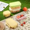 Double-Layer Bento Box Food Freshness Fresh-keeping Box Portable Picnics Mini Fridge Fruit Container Leakproof Lunch Crisper Box