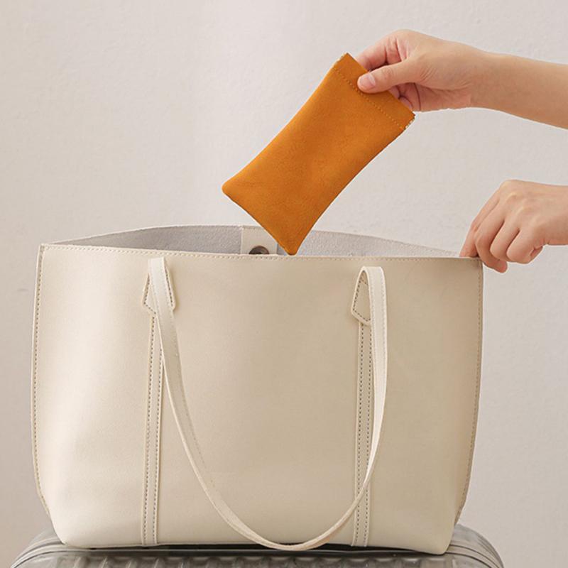 Pu Leather Glasses Storage Bag Automatic Closed Sunglasses Case Waterproof Pouch Glasses Protective Cover Eyewear Storage Bag