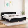 3130611 vidaXL Divan Bed with Mattress Black 180x200 Cm Fabric