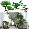 Bonsai Fit Rockery Artificial Pine Tree Aquarium Decoration Simulation Plant Fish Tank Ornament
