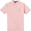 Polo Solid Pattern Embroidered Short Sleeve Polo Shirt Men Tops Pink 710680784-284
