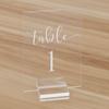 Display Stand Wedding Supplies Place Card Table Numbers Holder Clamps Stand Acrylic Sign Holder