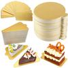 100Pcs Paper Cake Cardboard Disposable Cupcake Base Baking Tool Dessert Tray Commercial