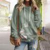 Women's Fall And Winter Printed Pullover Hooded Sweatshirt Long Sleeve Fashion Sweatshirt