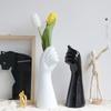 9 Inch Arm Body Flower Vase Human Body Ceramic Case Aesthetic Decorative Vase Insertion Arm Body Ornament Home Decoration