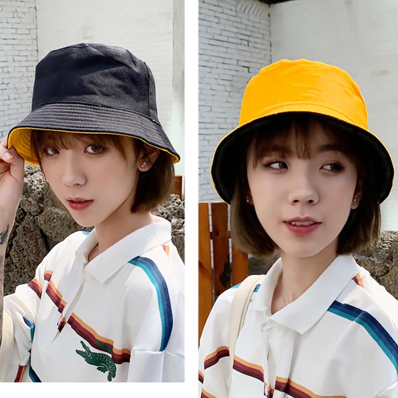 Reversible Fisherman Hat For Men And Women In Summer Korean Version For Students Versatile And Able Sun Protection Hat