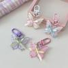 Y2K Stylish Butterfly Keychain Girly Fresh Sweet Bowknot Keyring Pendant Bag Charms Earphone Hanging Decoration Girl Gifts