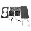 Solar Powered Exhaust Fan 10W 18V ABS Windproof Rainproof Solar Panel Dual Fan Ventilator Kit for Pe