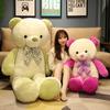 Large Bow Tie Bear Doll Plush Toy Teddy Bear Stuffed Bear Hug Panda Doll Birthday Gift