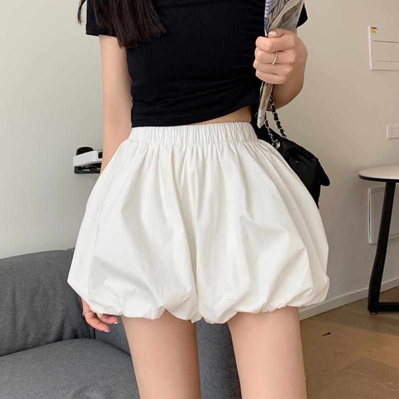 Women's White Tulip Puffy A-Line Midi Skirt - High Waist, Bodycon, Petite Slimming