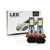 2pcs Car Dual Color LED Foglamp H3 H7 H11 H8 9005 9006 HB3 HB4 880 881 H27 Car Fog Light  12V