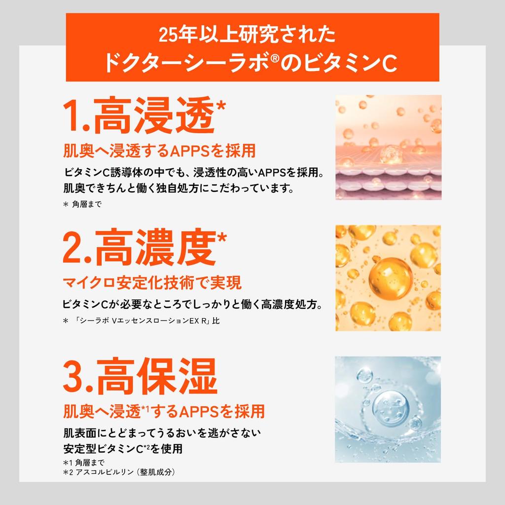 Dr. Ci:Labo New VC100 Essence Lotion EX V (150mL / 1 Bottle / Approx. 1-1.5 Months Supply) Vitamin C Lotion (Clearness/Pores/Texture) Cap Type