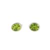 Natural Peridot Gemstone 925 Sterling Silver Handcrafted Jewelry Men Cufflinks CL-2-4