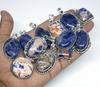 Sodalite Gemstone 925 Sterling Silver Plated Handmade 5 PCs Fancy Pendants Jewelry SEN-358