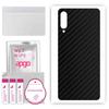 apgo Protective Skin Sticker for the Back Compatible with Samsung Galaxy A70s, Wrap Film, Foil, Vinyl - Pattern Carbon Black