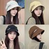 Cotton Peaked Cap Big Head Circumference Basin Hat Fashion Sun Hat Women