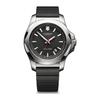 VICTORINOX I.N.O.X. Watch, Stainless Steel Case (316L/Forged), Black Dial, Black Rubber Strap, Gift Item 241682.1