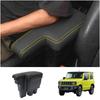 CRAFT WORKS Jimny Armrest Console Jimny Nomad Center Console Storage JB64/JB74/JC74 Box, 5-Door (Yellow Stitching, Jimny/Jimny Sierra)