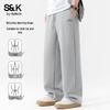 Baleno Men's S&K Series 300g Loose Wide-Leg Casual Pants