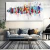 Abstract Colorful Lines Canvas Painting Posters and Prints Fashion Wall Art Pictures for Modern Living Room Cuadros Decor
