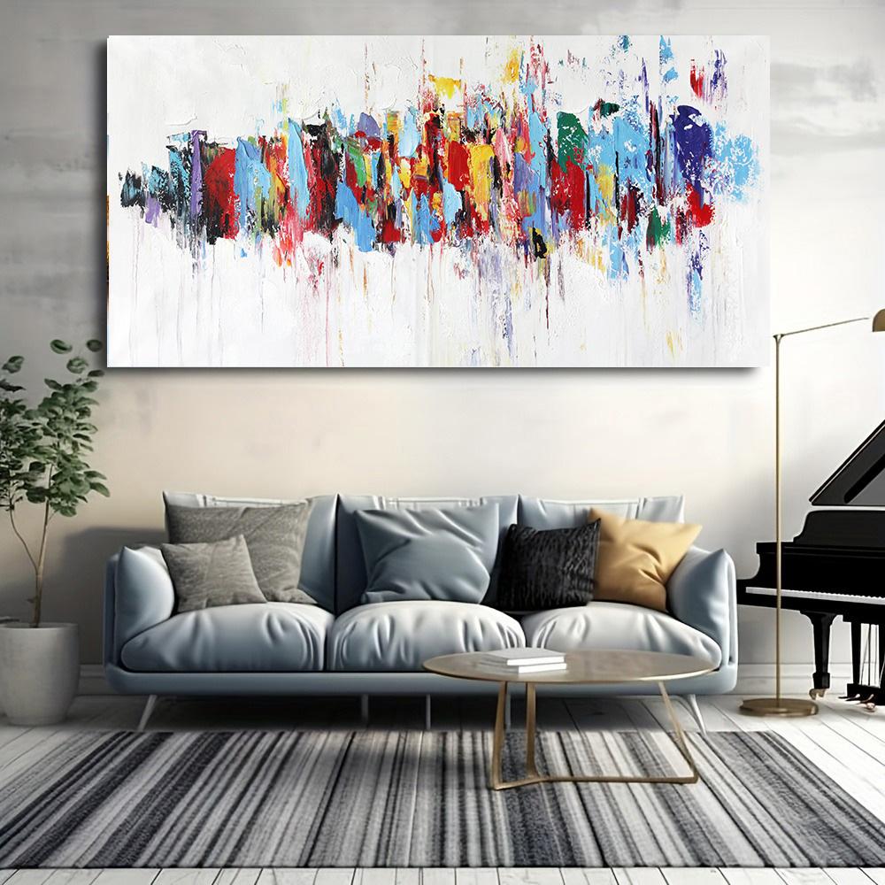 Abstract Colorful Lines Canvas Painting Posters and Prints Fashion Wall Art Pictures for Modern Living Room Cuadros Decor