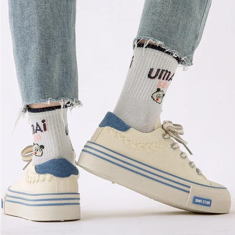 Модные женские кроссовки на платформе из парусины, увеличивающие рост, кроссовки, женские кроссовки с толстой подошвой, массивные туфли для женщин, теннис