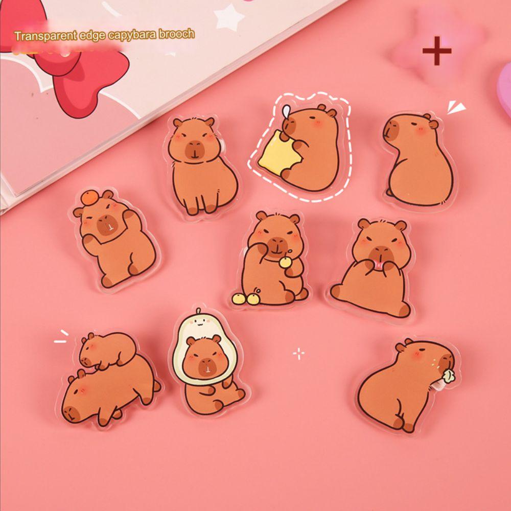 Cute Capybara Pins Bag Pin Brooches Personalized Lapel Badge  Kids Gift