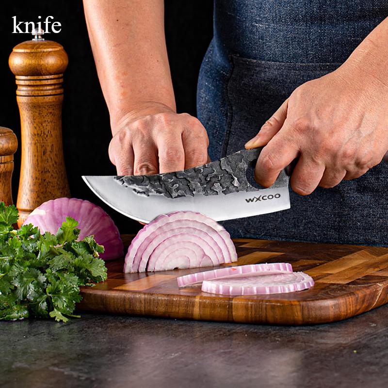High Hardness Kitchen Knife Forged Stainless Steel Boning Knife A Sharp Slicing Knife for Slaughtering Meat