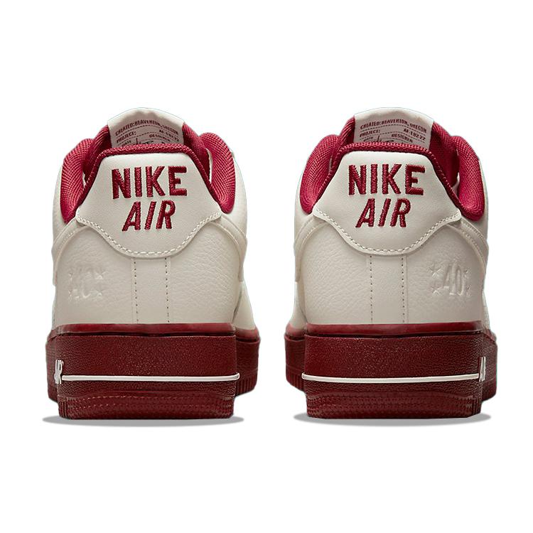 New Nike Air Force 1 Low '07 Se 40th Anniversary Edition Sail Team Red Women's DQ7582-100