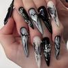 Dark Cool Punk Style Nail Art Film Love Butterfly Wearing Fake Nail Wearing Nail Film