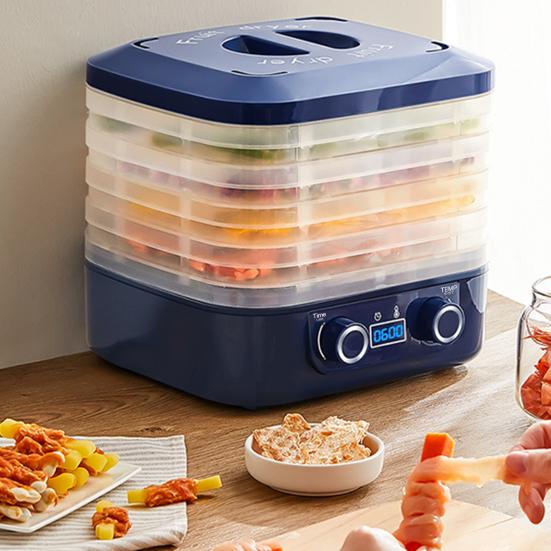 Temperature Control Food Dehydrator Machine with Adjustable Timer BPA-Free Large Capacity 5 Layers US Plug Food Fruit Dehydrator