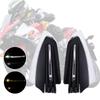 22mm 7/8 with Turn Signal Light Motorcycle LED Hand Guard Shield Universal Motorcycle Hand Guards Windproof 1 Pair