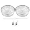 2pcs Stainless Steel Vent Bug Furnace Screen Cover for Camper Trailer RV with Spring Fasteners