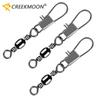 100pcs 4-12# Interlock Snap Pin Ball Bearing Swivel Rolling Solid Rings Fishing Connector Boat Hook Good for Fishing Lure Tool