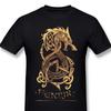 Men Anime Wolf Romantic Horror Film T-Shirt Fenrir The Nordic Monster Wolf 100% Cotton Tees Harajuku TShirt Fashion Streetwear