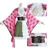 Demon Slayer: Kimetsu No Yaiba 5th Anniversary Special Kanroji Mitsuri Pink Green Kimono Anime Accurate Design for Women