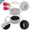 KiddyMoon Soft Ball Pit Square 120x30cm/300 Balls Balls 7cm / 2.75in for Kids, Light Grey:white-grey-light Turquoise