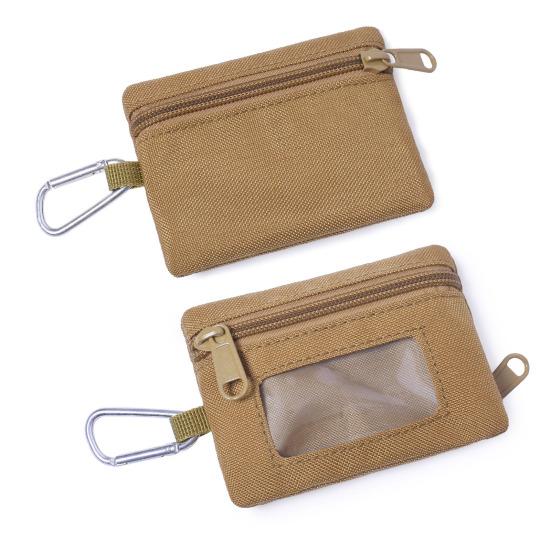 Outdoor Small Bag Hanging Pouch Zipper Closure Mini Size Portable Multi-Purpose Coin Pouch Storage Organizer