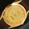 VINTAGE HAND-WINDING SWISS MENS REFURBISHED GOLDEN COLOR DIAL WATCH A438514-2 R131a-a438514