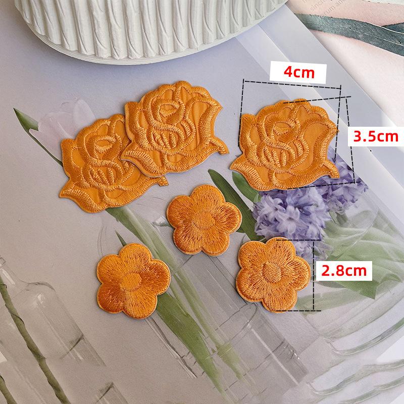 Rose Plum Embroidery Hole Patch Patch Duvet Appliqué Hotel With Versatile Tablecloth Curtains Decorative Flowers