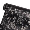 Black Wood Fiber Vinyl Wrap Sheets for Motorcycle Car Interior Styling Decals Film DIY Adhesive Sticker PVC Stickers