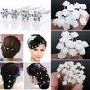 Women Wedding Jewelry Accessories Fashion Wedding Bridal Pearl Flower Crystal Hairpin Hair Clips