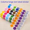 500 Pcs 1" Colored Dot Stickers Round Color Coding Labels Waterproof Polka Circle Dot Stickers for Office Student Classroom