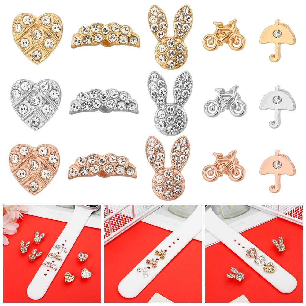 Ring Nails For Apple Watch Band Watch Band Ornament Strap Decorative Ring Nails Wristbelt Charms