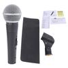 Wired Handheld Microphone Professional Moving Coil Acoustic Mic Noise Reduction Wired Karaoke Mic