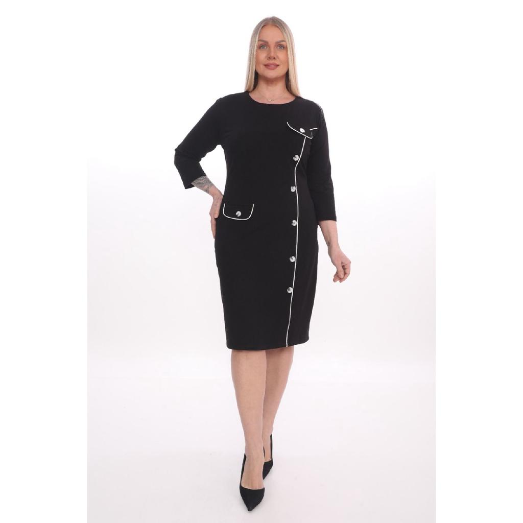 X Modapo Woman Buttoned Big Size Dress