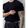 Men's Summer Korean Style Slim Fit Knitted Polo Shirt - Short-Sleeve, Solid Color, Ice Silk, Turn-Down Collar