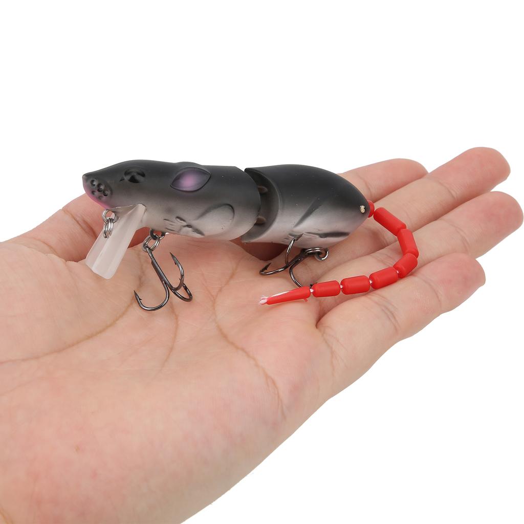 Artificial Simulation Mouse Shape Lure Bait Fishing Accessories with Treble HooksA